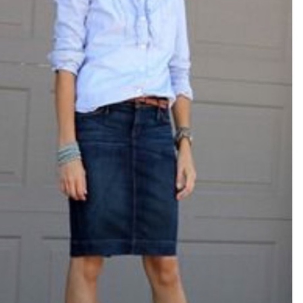 7 Fr All Mankind Waist 27 Denim Pencil Skit